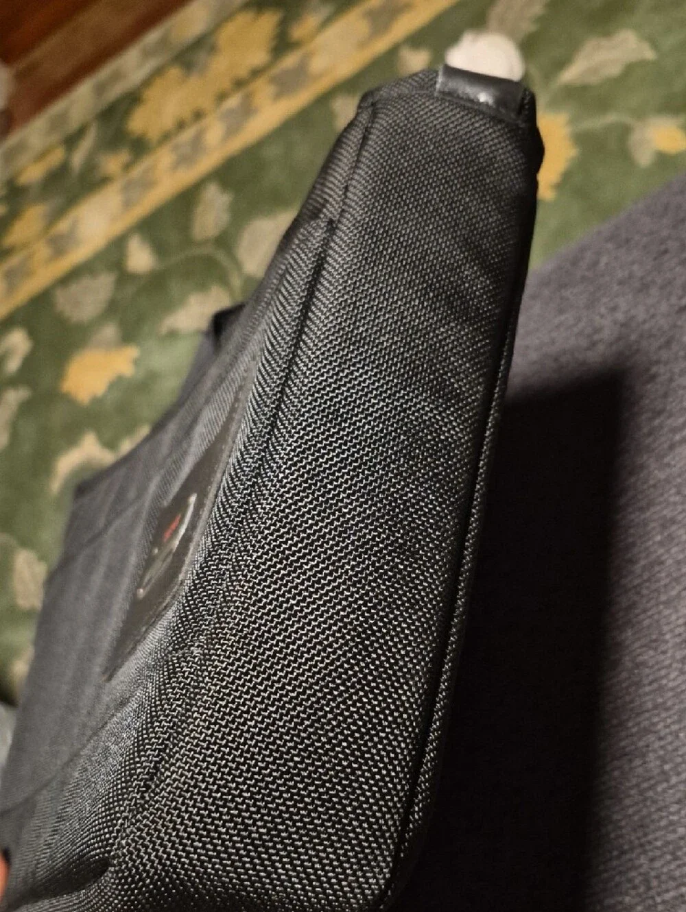 Tumi Black Textured Laptop Tech Organizer